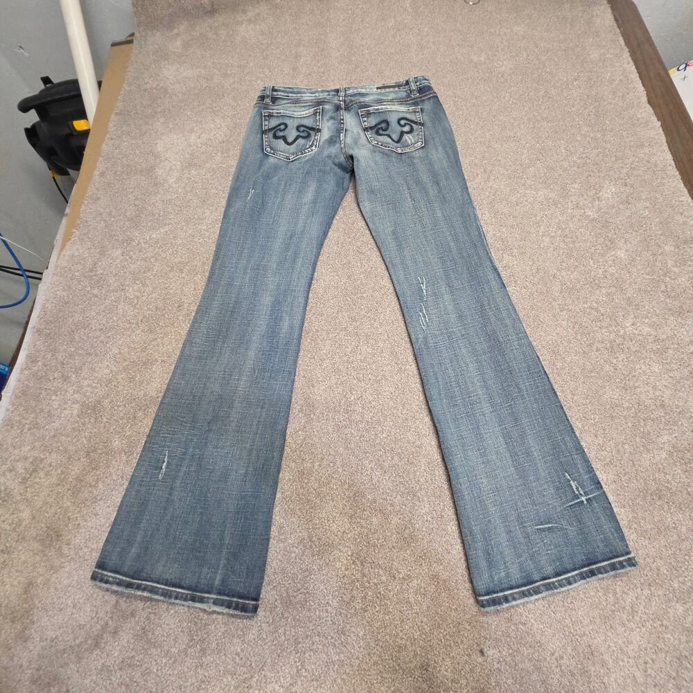 McBling baddie Y2K 2000s Low Rise ReRock for Express Boot Cut Jeans Size 12L